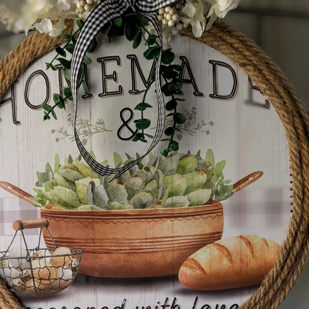 Rustic Kitchen Wall Decor with Rope Accent - Picture 9 of 13